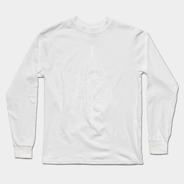 DoDonPachi geometric Long Sleeve T-Shirt by JMADISON